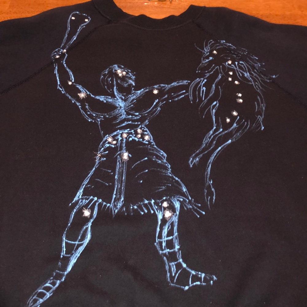 VTG 1989 handmade Orion the Hunter sweatshirt. M